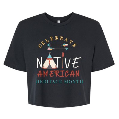 Celebrate Native American Heritage Month Bella+Canvas Jersey Crop Tee