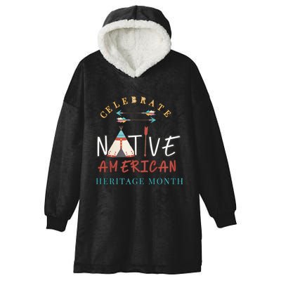 Celebrate Native American Heritage Month Hooded Wearable Blanket