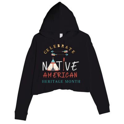 Celebrate Native American Heritage Month Crop Fleece Hoodie