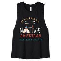 Celebrate Native American Heritage Month Women's Racerback Cropped Tank