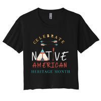 Celebrate Native American Heritage Month Women's Crop Top Tee