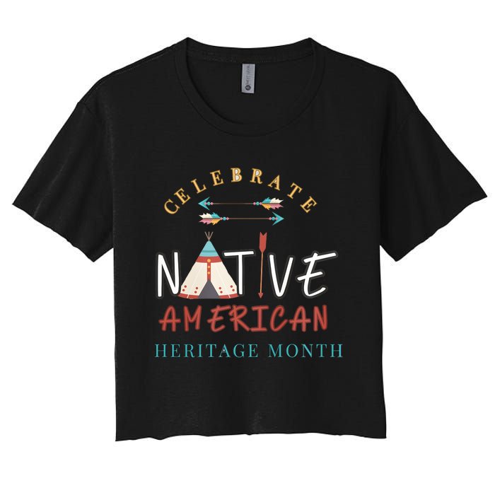 Celebrate Native American Heritage Month Women's Crop Top Tee