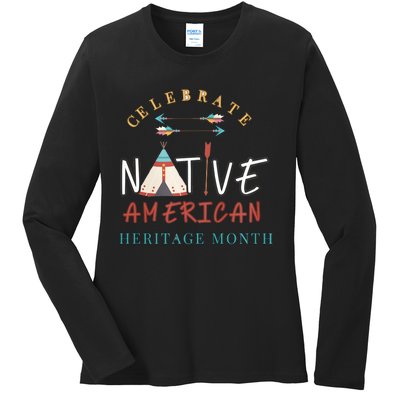 Celebrate Native American Heritage Month Ladies Long Sleeve Shirt