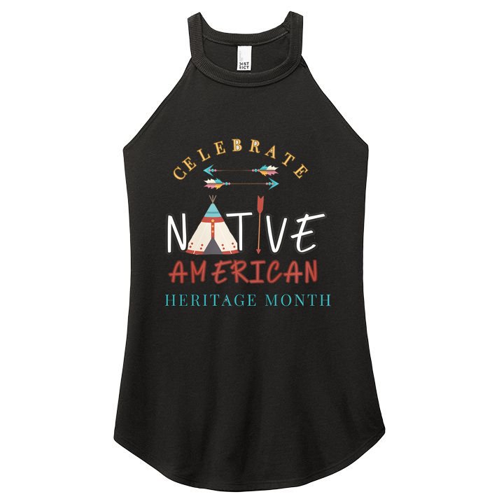 Celebrate Native American Heritage Month Women's Perfect Tri Rocker Tank