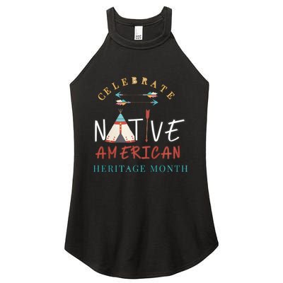 Celebrate Native American Heritage Month Women's Perfect Tri Rocker Tank