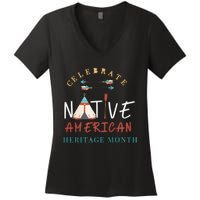 Celebrate Native American Heritage Month Women's V-Neck T-Shirt