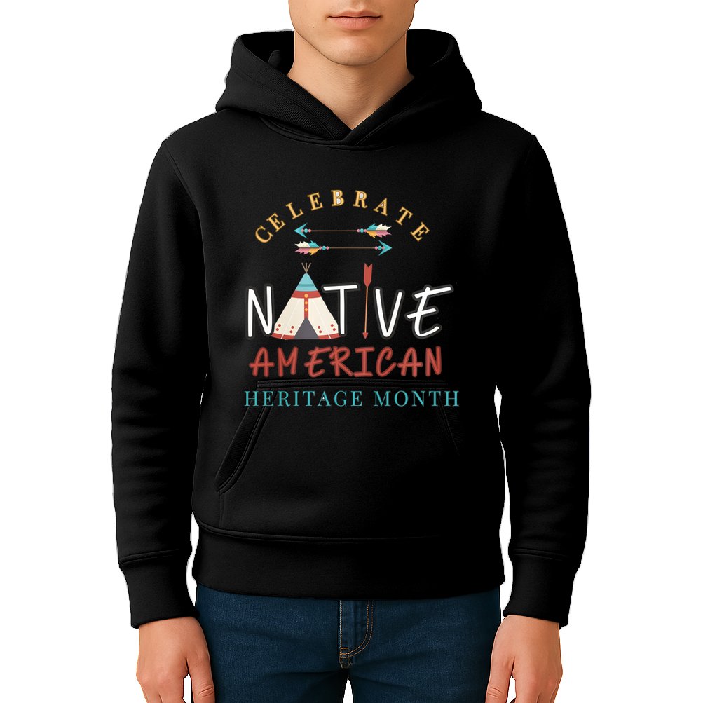 Celebrate Native American Heritage Month Kids Hoodie