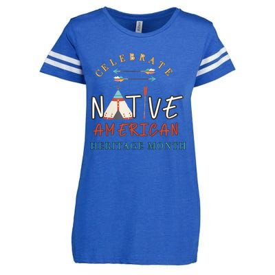 Celebrate Native American Heritage Month Enza Ladies Jersey Football T-Shirt