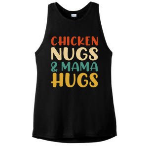 Chicken Nugs And Mama Hugs Nuggets Foodies Lovers Ladies PosiCharge Tri-Blend Wicking Tank