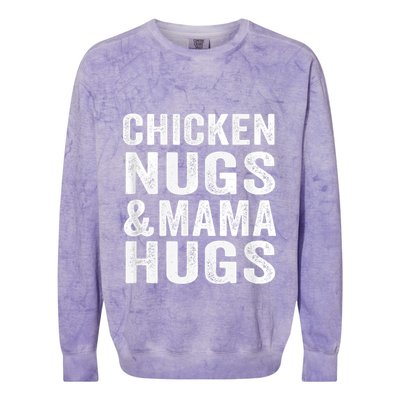 Chicken Nugs and Mama Hugs Toddler for Chicken Nugget Lover Colorblast Crewneck Sweatshirt