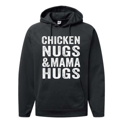 Chicken Nugs and Mama Hugs Toddler for Chicken Nugget Lover Performance Fleece Hoodie