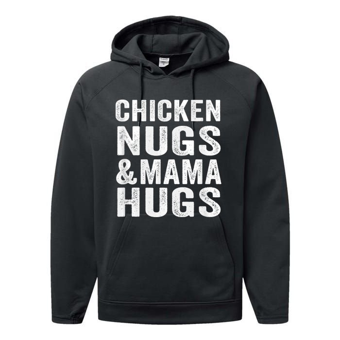 Chicken Nugs and Mama Hugs Toddler for Chicken Nugget Lover Performance Fleece Hoodie