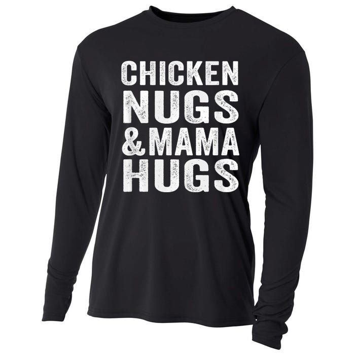 Chicken Nugs and Mama Hugs Toddler for Chicken Nugget Lover Cooling Performance Long Sleeve Crew