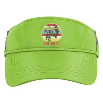 Chilliwack Native American Indian Tribe Respect Pride Retro Gift Adult Drive Performance Visor