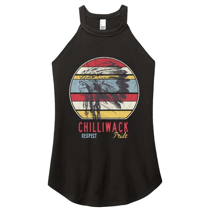 Chilliwack Native American Indian Tribe Respect Pride Retro Gift Women's Perfect Tri Rocker Tank