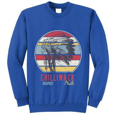 Chilliwack Native American Indian Tribe Respect Pride Retro Gift Tall Sweatshirt