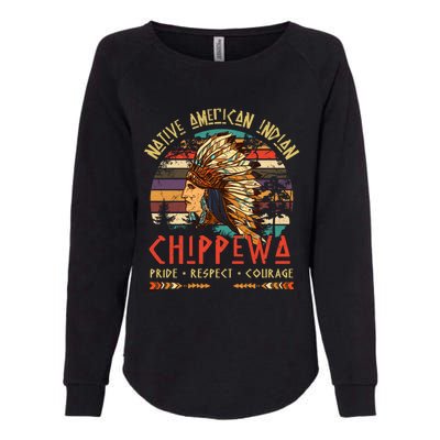 Chippewa Native American Indian Pride Indigenous Tribe Gift Womens California Wash Sweatshirt