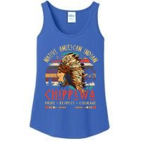 Chippewa Native American Indian Pride Indigenous Tribe Gift Ladies Essential Tank