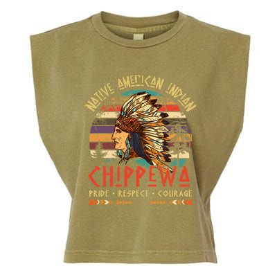 Chippewa Native American Indian Pride Indigenous Tribe Gift Garment-Dyed Women's Muscle Tee