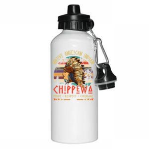 Chippewa Native American Indian Pride Indigenous Tribe Gift Aluminum Water Bottle