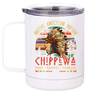 Chippewa Native American Indian Pride Indigenous Tribe Gift 12 oz Stainless Steel Tumbler Cup