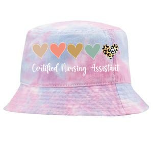 Certified Nursing Assistant Leopard Nurse Assistant Cna Gift Tie-Dyed Bucket Hat