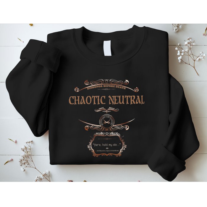 Chaotic Neutral Alignment Gamer Geek Rpg Sweatshirt