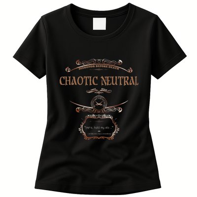 Chaotic Neutral Alignment Gamer Geek Rpg Women's T-Shirt