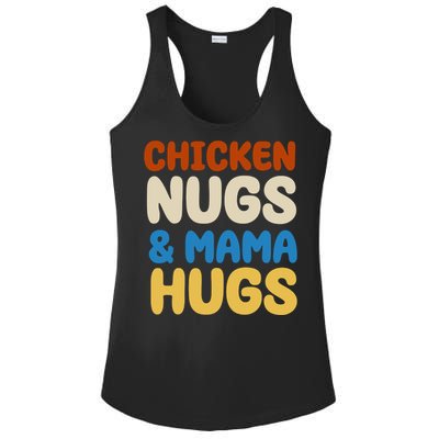 Chicken Nugs And Mama Hugs Ladies PosiCharge Competitor Racerback Tank