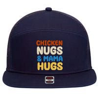 Chicken Nugs And Mama Hugs 7 Panel Mesh Trucker Snapback Hat