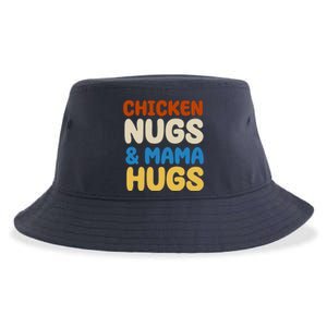 Chicken Nugs And Mama Hugs Sustainable Bucket Hat