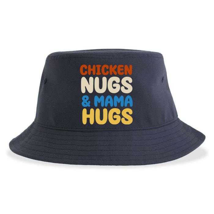 Chicken Nugs And Mama Hugs Sustainable Bucket Hat