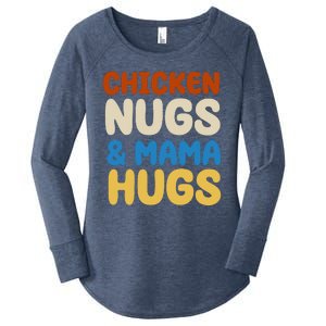 Chicken Nugs And Mama Hugs Women's Perfect Tri Tunic Long Sleeve Shirt