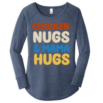 Chicken Nugs And Mama Hugs Women's Perfect Tri Tunic Long Sleeve Shirt