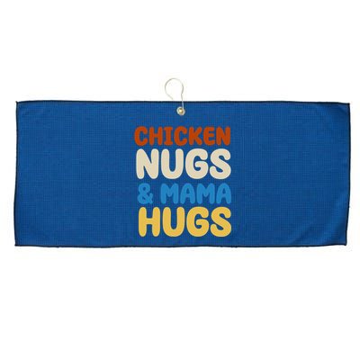 Chicken Nugs And Mama Hugs Large Microfiber Waffle Golf Towel