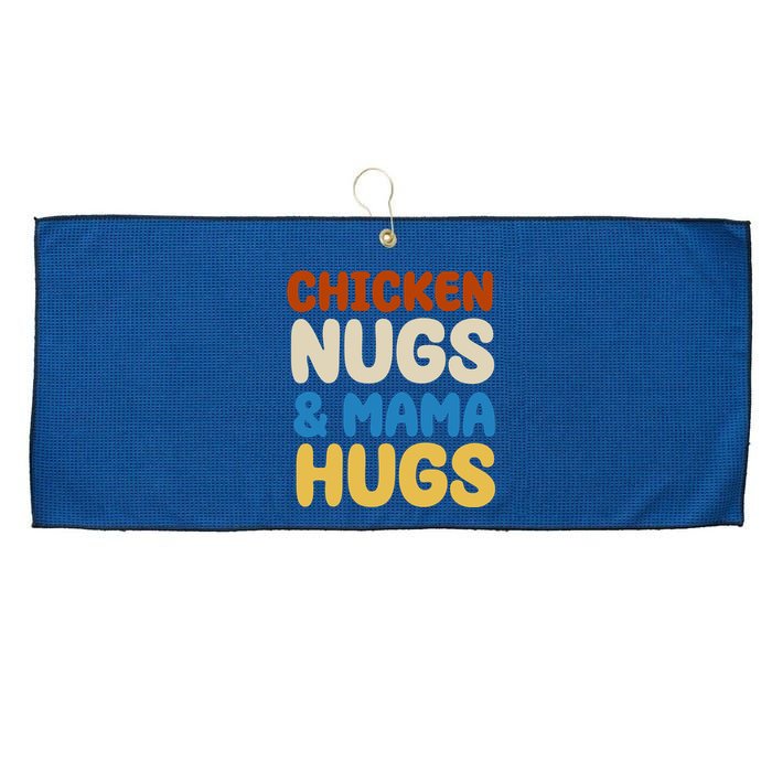 Chicken Nugs And Mama Hugs Large Microfiber Waffle Golf Towel