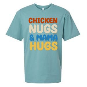 Chicken Nugs And Mama Hugs Sueded Cloud Jersey T-Shirt