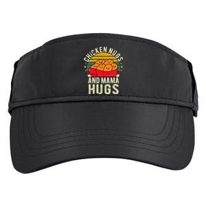 Chicken Nugs And Mama Hugs For Chicken Nugget Lover Adult Drive Performance Visor