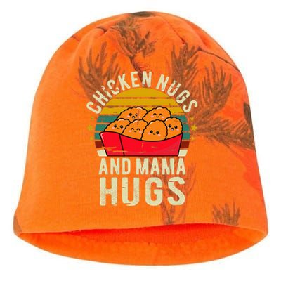 Chicken Nugs And Mama Hugs For Chicken Nugget Lover Kati - Camo Knit Beanie