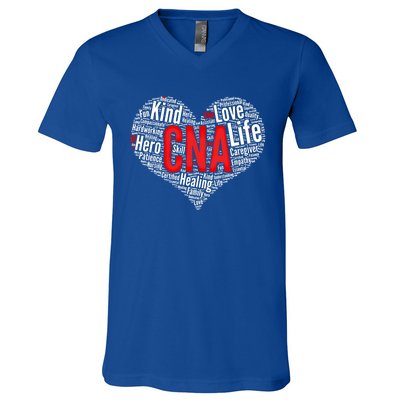 Certified Nursing Assistant Cna Heart Healthcare Profession Cool Gift V-Neck T-Shirt