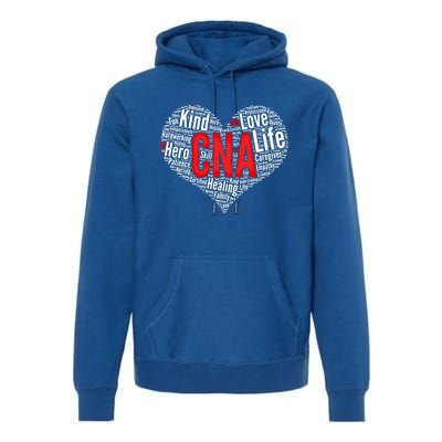 Certified Nursing Assistant Cna Heart Healthcare Profession Cool Gift Premium Hoodie