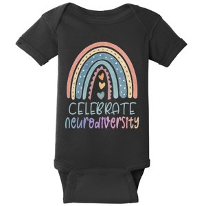 Celebrate Neurodiversity Autism Awareness Baby Bodysuit