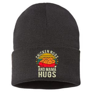 Chicken Nugs And Mama Hugs For Chicken Nugget Lover Sustainable Knit Beanie