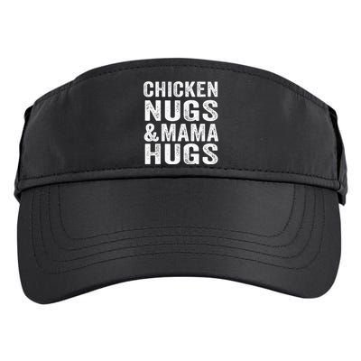 Chicken Nugs And Mama Hugs For Chicken Nugget Lover Adult Drive Performance Visor