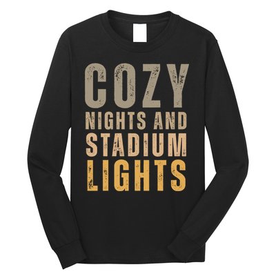 Cozy Nights And Stadium Lights Football Long Sleeve Shirt