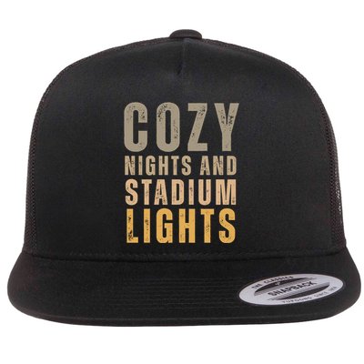 Cozy Nights And Stadium Lights Football Flatbill Hat