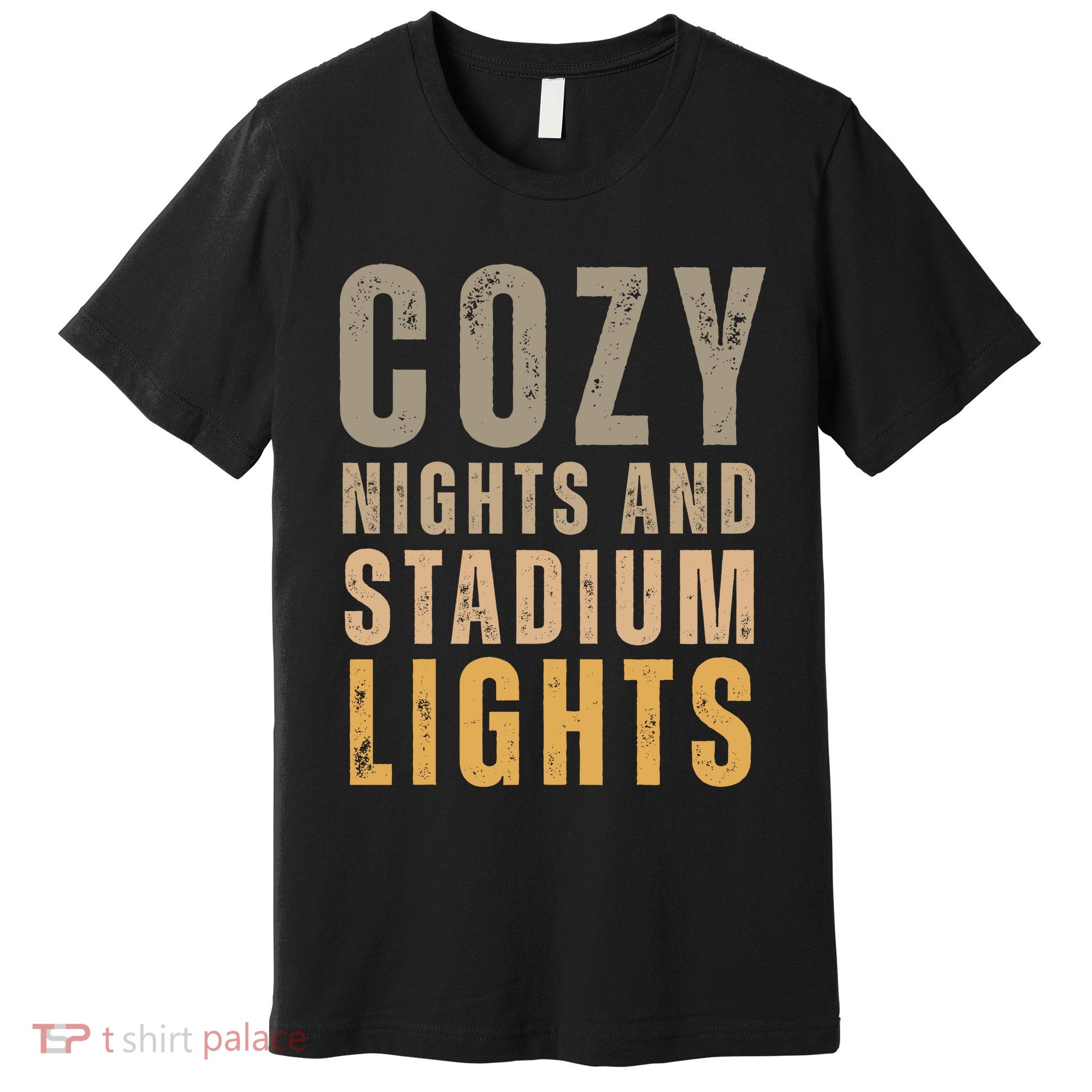 Cozy Nights And Stadium Lights Football Premium T-Shirt
