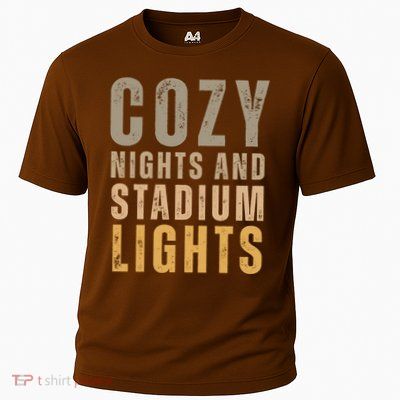Cozy Nights And Stadium Lights Football Cooling Performance Crew T-Shirt
