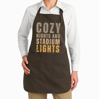 Cozy Nights And Stadium Lights Football Apron
