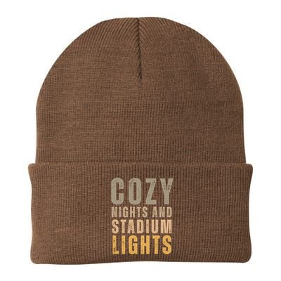 Cozy Nights And Stadium Lights Football Beanie